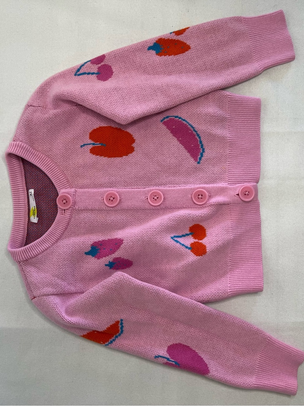 Epic Threads Pink Knit Cardigan with Button Detail